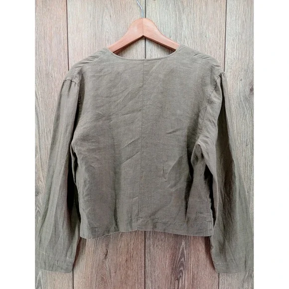 Clio 100% Linen Blazer Made in Italy Size 46Minimalist Lightweight Jacket